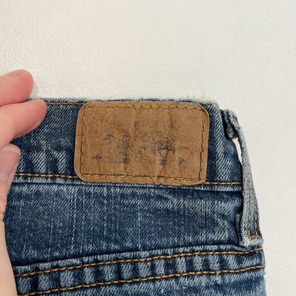 LEVI'S LEVIS Straight Leg 505 Jeans Dark Wash ish Distressed Straight Leg Jean 6 - Picture 14 of 16